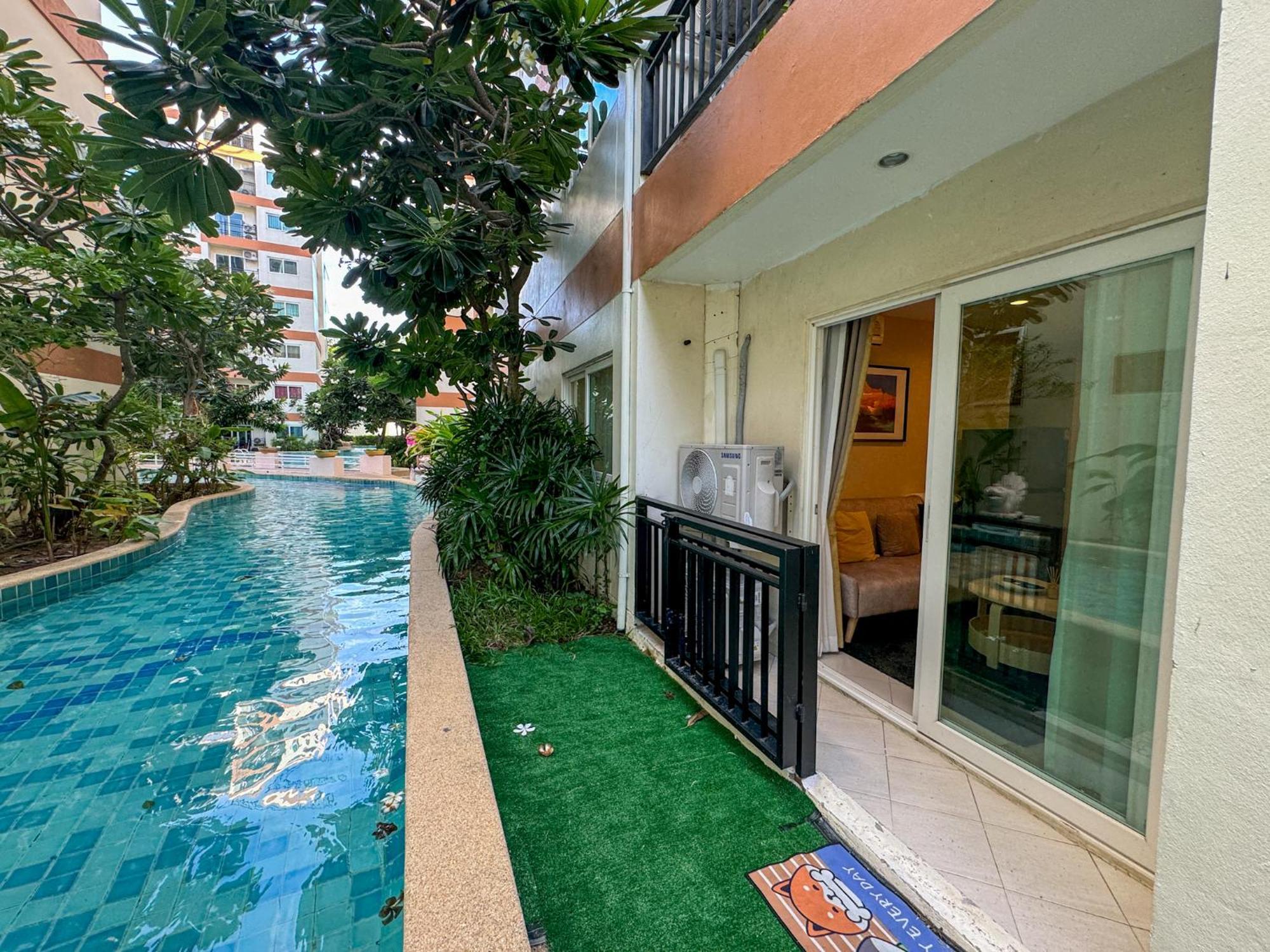 卧室直达泳池 全网最低价 到中天海滩5分钟 Jomtien Exterior foto